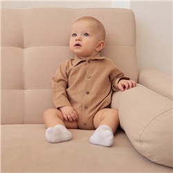 Боди-рубашка для мальчика MINAKU, бежевое, рост 62-68 см