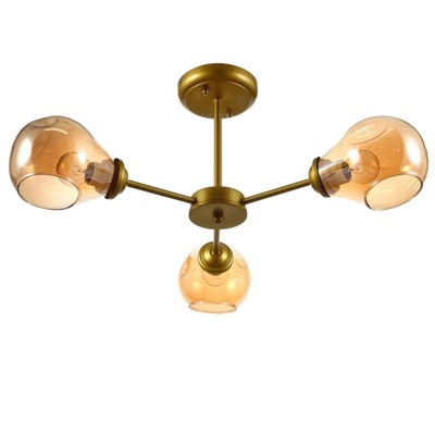 Люстра 1090/3GD 40 Вт Е27 золото 56×56×27 см