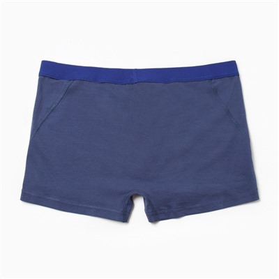 Трусы мужские боксеры, цвет синий, размер 50