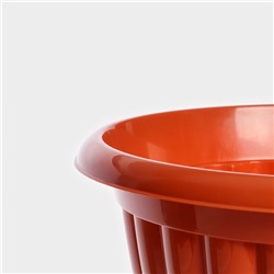 Вазон для цветов «Жасмин», 12 л, d=38 см, h=28 см, коричневый