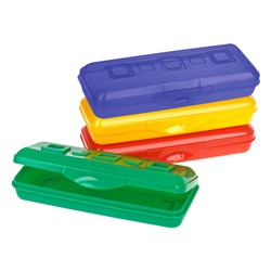 Пенал-футляр пластиковый 210х90х40 мм"Премиум" ПН14 ассорти Стамм