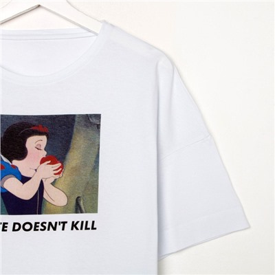 Футболка «Белоснежка» Принцессы oversize, белая