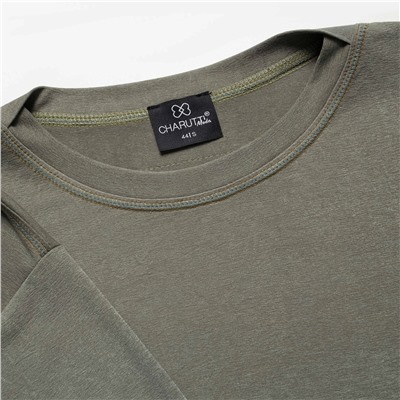 Футболка с акцентными строчками, Стальной взгляд