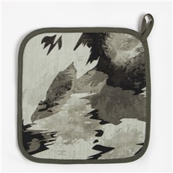 Набор Кухонный «Real hero», варежка-прихватка 20×28 см, прихватка 19×19 см, 100% хлопок