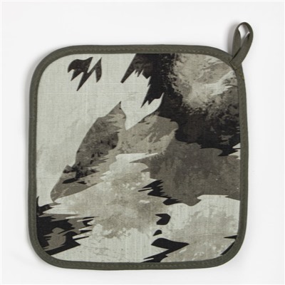 Набор Кухонный «Real hero», варежка-прихватка 20×28 см, прихватка 19×19 см, 100% хлопок