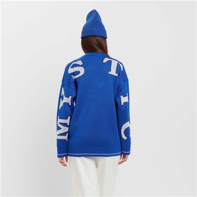 Джемпер женский MIST Knitwear, синий, размер 40-42