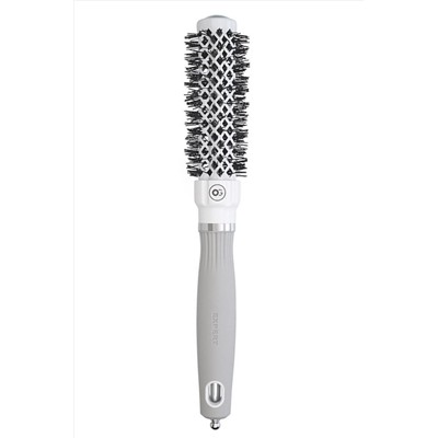 Olivia Garden Термобрашинг для укладки волос / Expert Blowout Grip White & Grey, 25 мм, бело-серый KRISTALLER, 1114819