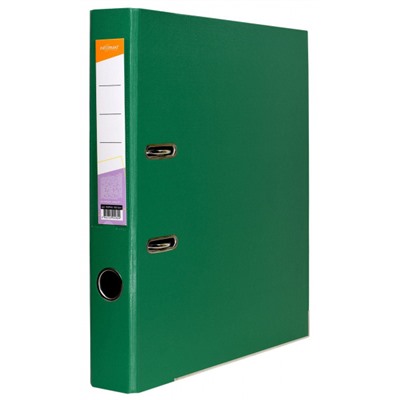 Папка-регистратор 55 мм PVC 2-стор. зеленый, с уголками P2PVC-55/Grn inФОРМАТ