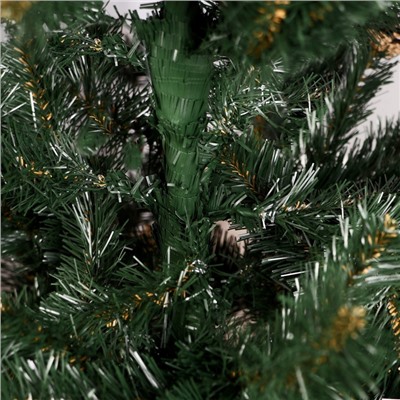 Искусственная ёлка с шишками «Сибирская красота», 220 см, ПВХ ветки отгибаются