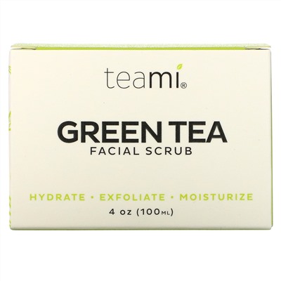 Teami, Green Tea Facial Scrub, 4 oz (100 ml)