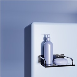 Мыльница настенная, 14.5×11.5×5 см, сталь