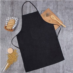 Фартук «Доляна», джинсовый, 60×88 см, 100% п/э