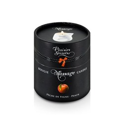 Массажная свеча с ароматом персика Bougie Massage Gourmande Pêche - 80 мл.
