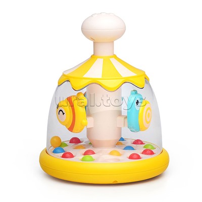 Развивающая игрушка юла "Веселая карусель" в коробке