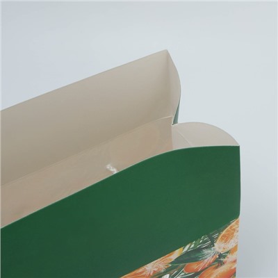 Пакет-коробка подарочный новогодний «С Новым годом», 23×18×11 см