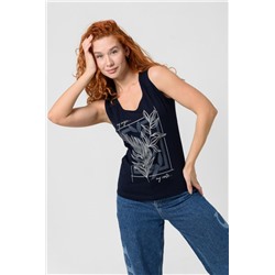 Футболка женская 8419 (Темно-синий)