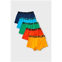 Трусы трикотажные для мальчиков - боксеры, 5 шт в комплекте PLAYTODAY, 1243494