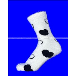 3 ПАРЫ - Ecosocks носки женские ангора НОРКА СЕРДЦЕ высокие арт. 6621