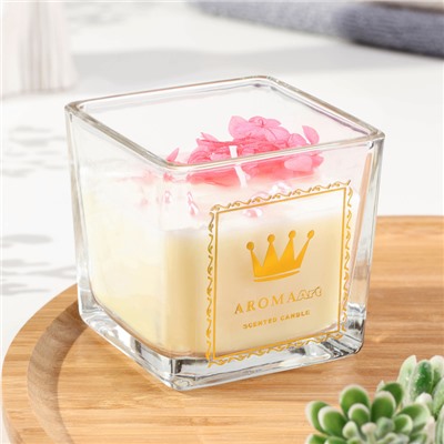 Свеча ароматическая Aroma Art, страстная самба, квадратная, 8×10.5 см
