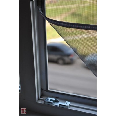 Москитная сетка для окон, 1х25м, серая