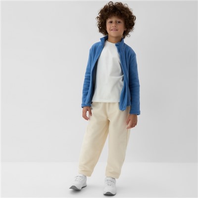 Джемпер флисовый детский MINAKU, серо-голубой, рост 116 см