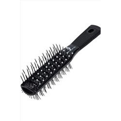 Kristaller Расческа для волос туннельная / Двусторонняя 2156B, пластиковые штифты, 20,5 см, черный KRISTALLER, 1133495
