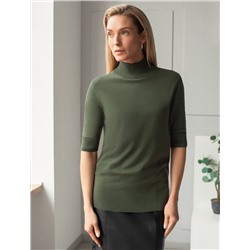 Джемпер тонкой вязки из хлопка с нейлоном