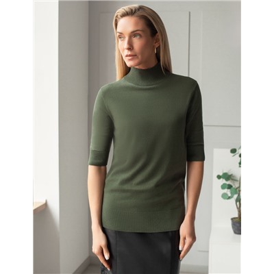 Джемпер тонкой вязки из хлопка с нейлоном