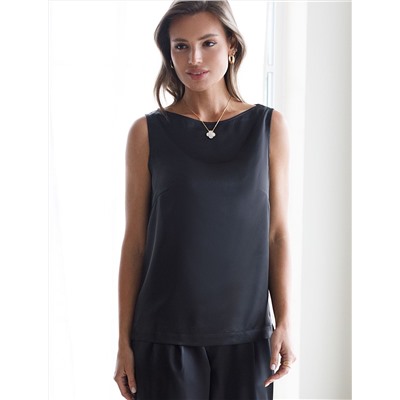 Элегантный топ из струящегося сатина