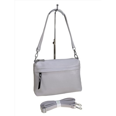 Женская сумка из искусственной кожи, цвет  светло серый