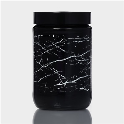 Банка для сыпучих «Марбл», 660 мл, стекло