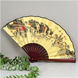 Веер 33 см бамбуковая основа / 622-10 /уп 5/400/