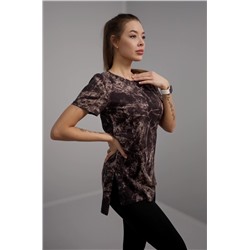 Женская удлиненная футболка с разрезами Happyfox