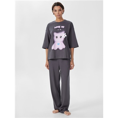 КОМПЛЕКТ ЖЕНСКИЙ (ФУТБОЛКА, БРЮКИ) 592528