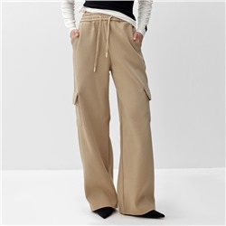 Брюки женские карго MIST размер 40-42, бежевые