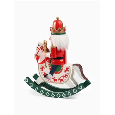 Фигурка из дерева «Щелкунчик на лошадке», 28 см