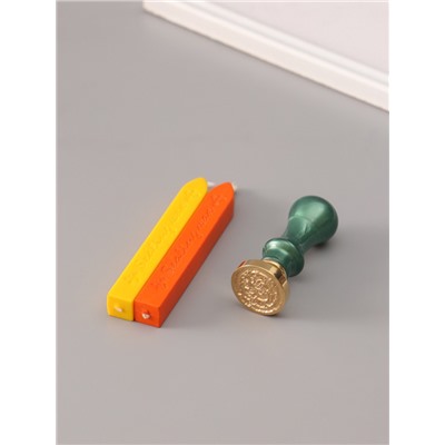 Подарочный набор для сургучной печати «Дракон», печать, ручка, сургуч, 12.5×10×3.6 см