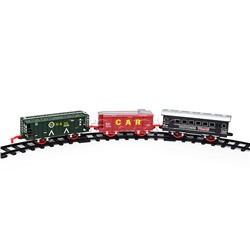 Железная дорога "Train electric steam-3" в коробке