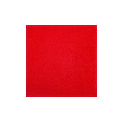 Махровые полотенца «Этель. Джингл белз», 30×30 см - 5 шт., хлопок 100%, красный