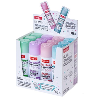 Клей-карандаш 36 гр PVP "NEWtone" (067214) Хатбер