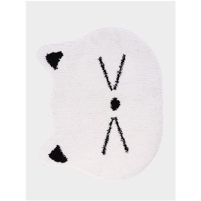 Коврик Доляна White Cat, 50.5×61 см, ворс 1.5 см, микрофибра, белый