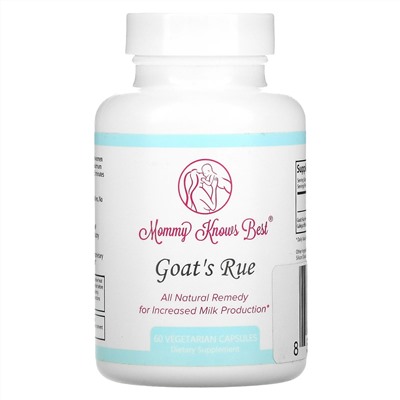 Mommy Knows Best, Goat's Rue, 60 Vegetarian Capsules