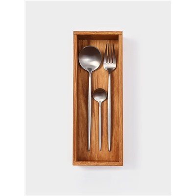 Лоток для столовых приборов и специй SL Home, 27×10×5 см, дуб