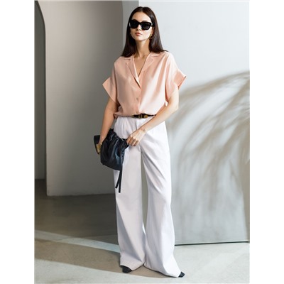 Блузка с коротким рукавом из вискозы с лиоцеллом