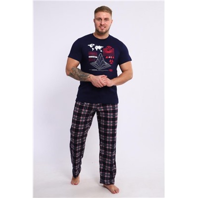 Костюм с брюками 050 (Темно-синий)