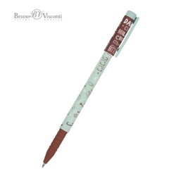 Ручка шариковая 0.5 мм "FunWrite.Coffee Time.Мятный капучино" синяя 20-0212/69 Bruno Visconti