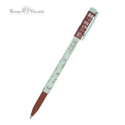 Ручка шариковая 0.5 мм "FunWrite.Coffee Time.Мятный капучино" синяя 20-0212/69 Bruno Visconti