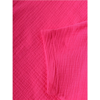 Футболка для девочки из муслина KAFTAN, розовая, рост 104 см