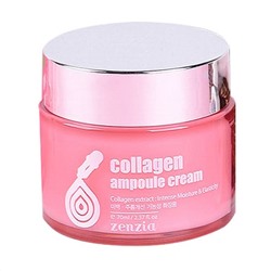 Jigott Крем для лица увлажняющий с коллагеном / Zenzia Collagen Ampoule Cream, 70 мл