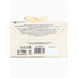 Подарочный набор новогодний «Здоровья и долголетия», мёд с прополисом, крем-мёд с облепихой